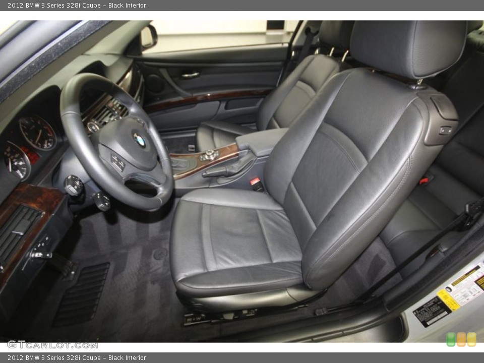 Black Interior Front Seat for the 2012 BMW 3 Series 328i Coupe #82179016