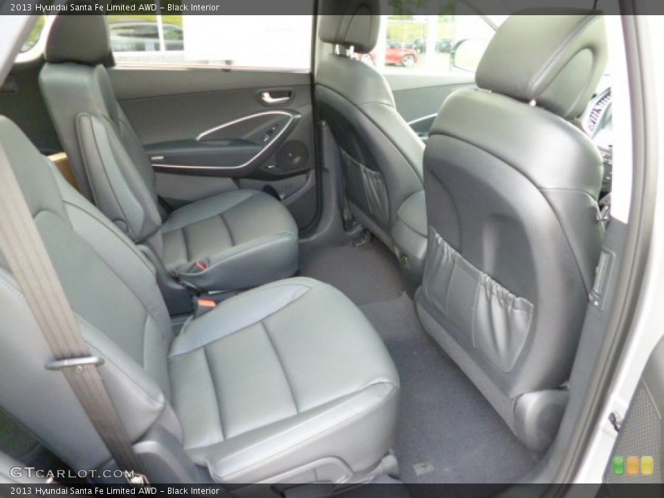 Black Interior Rear Seat for the 2013 Hyundai Santa Fe Limited AWD #82182213