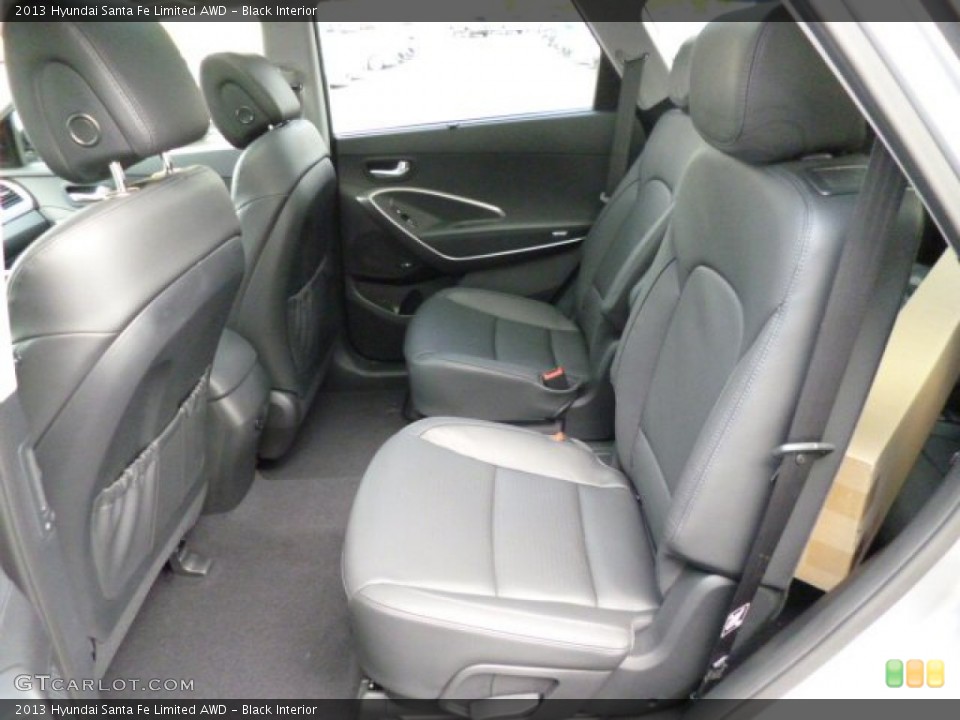 Black Interior Rear Seat for the 2013 Hyundai Santa Fe Limited AWD #82182290