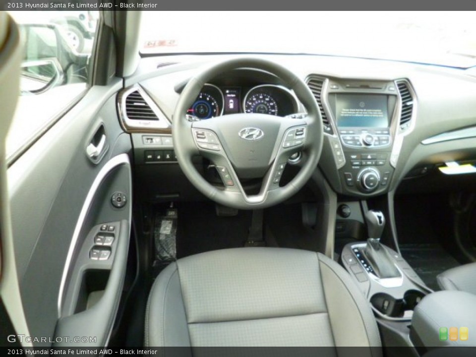 Black Interior Dashboard for the 2013 Hyundai Santa Fe Limited AWD #82182307