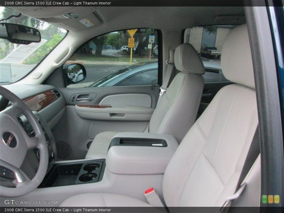 Light Titanium Interior Front Seat for the 2008 GMC Sierra 1500 SLE Crew Cab #82183769