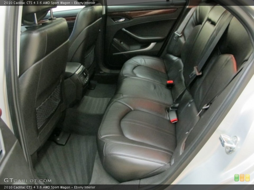 Ebony Interior Rear Seat for the 2010 Cadillac CTS 4 3.6 AWD Sport Wagon #82184216