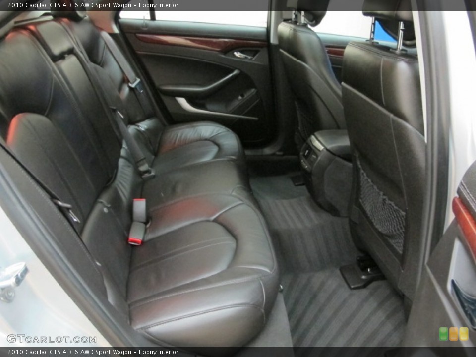 Ebony Interior Rear Seat for the 2010 Cadillac CTS 4 3.6 AWD Sport Wagon #82184276