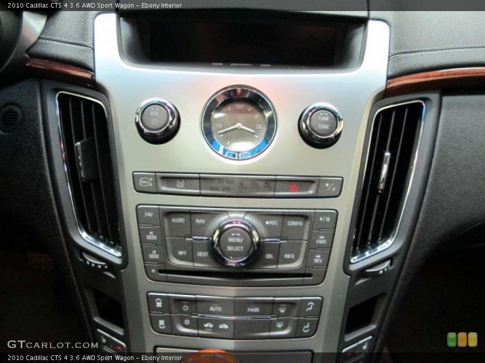 Ebony Interior Controls for the 2010 Cadillac CTS 4 3.6 AWD Sport Wagon #82184504