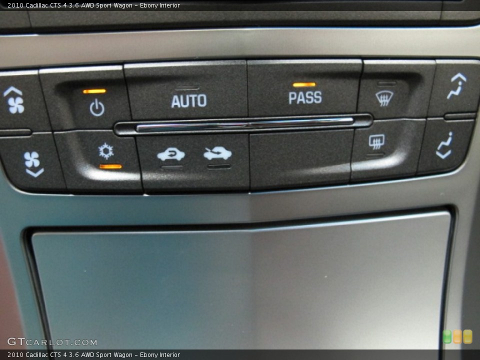 Ebony Interior Controls for the 2010 Cadillac CTS 4 3.6 AWD Sport Wagon #82184568
