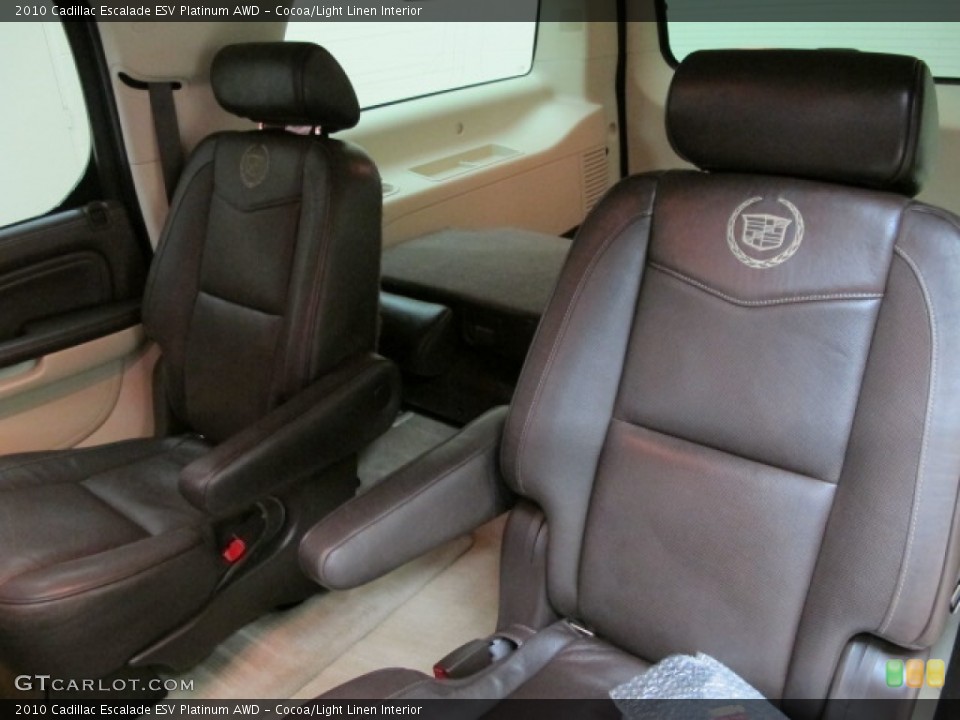 Cocoa/Light Linen Interior Rear Seat for the 2010 Cadillac Escalade ESV Platinum AWD #82185331