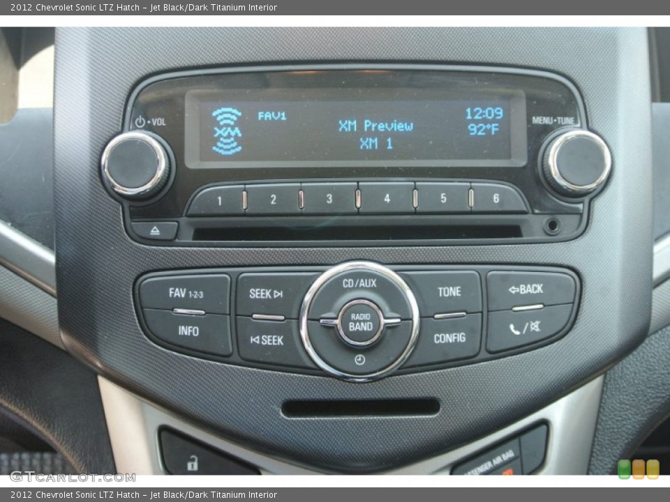 Jet Black/Dark Titanium Interior Audio System for the 2012 Chevrolet Sonic LTZ Hatch #82202991