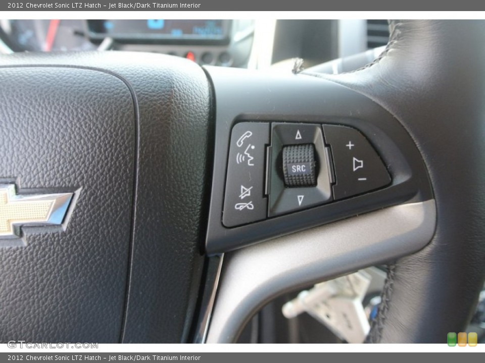 Jet Black/Dark Titanium Interior Controls for the 2012 Chevrolet Sonic LTZ Hatch #82203005