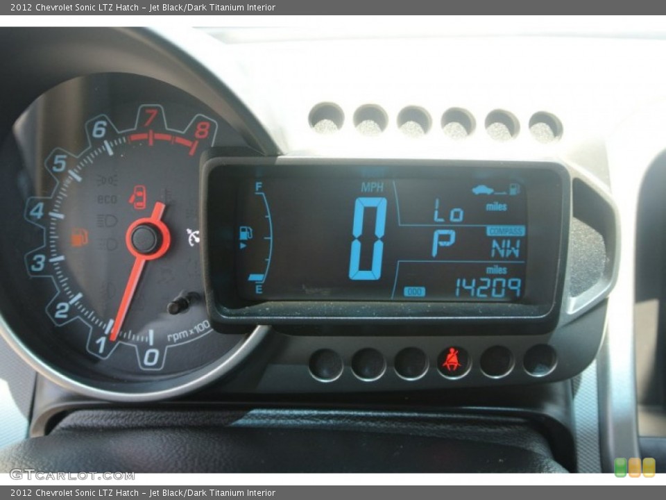 Jet Black/Dark Titanium Interior Gauges for the 2012 Chevrolet Sonic LTZ Hatch #82203024