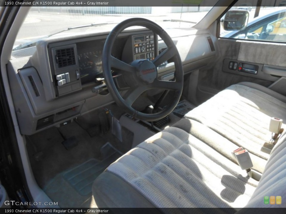 Gray Interior Prime Interior for the 1993 Chevrolet C/K K1500 Regular Cab 4x4 #82204301