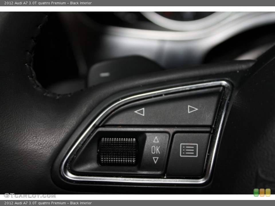 Black Interior Controls for the 2012 Audi A7 3.0T quattro Premium #82206525