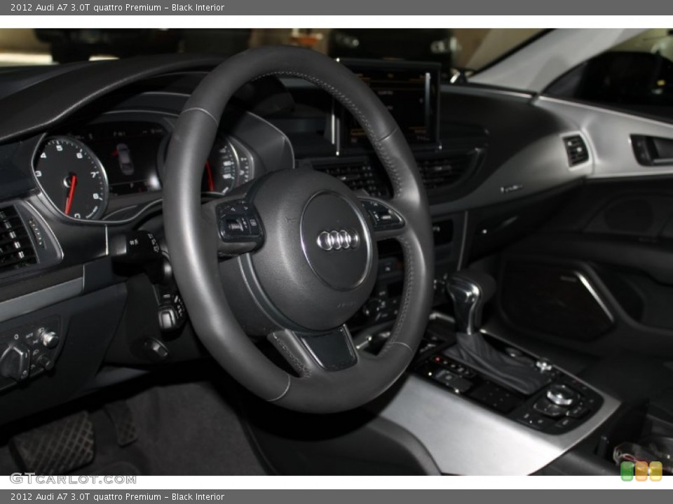 Black Interior Steering Wheel for the 2012 Audi A7 3.0T quattro Premium #82206549