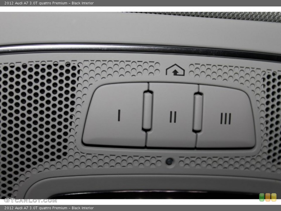 Black Interior Controls for the 2012 Audi A7 3.0T quattro Premium #82206706