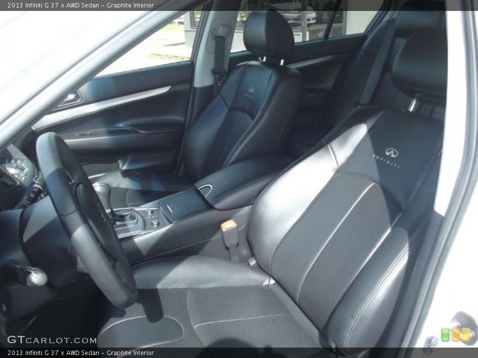 Graphite Interior Front Seat for the 2013 Infiniti G 37 x AWD Sedan #82207431