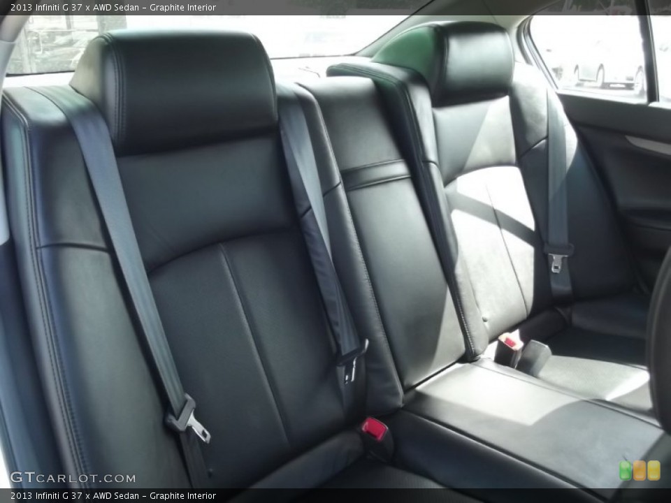 Graphite Interior Rear Seat for the 2013 Infiniti G 37 x AWD Sedan #82207500