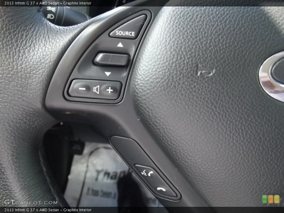 Graphite Interior Controls for the 2013 Infiniti G 37 x AWD Sedan #82207663