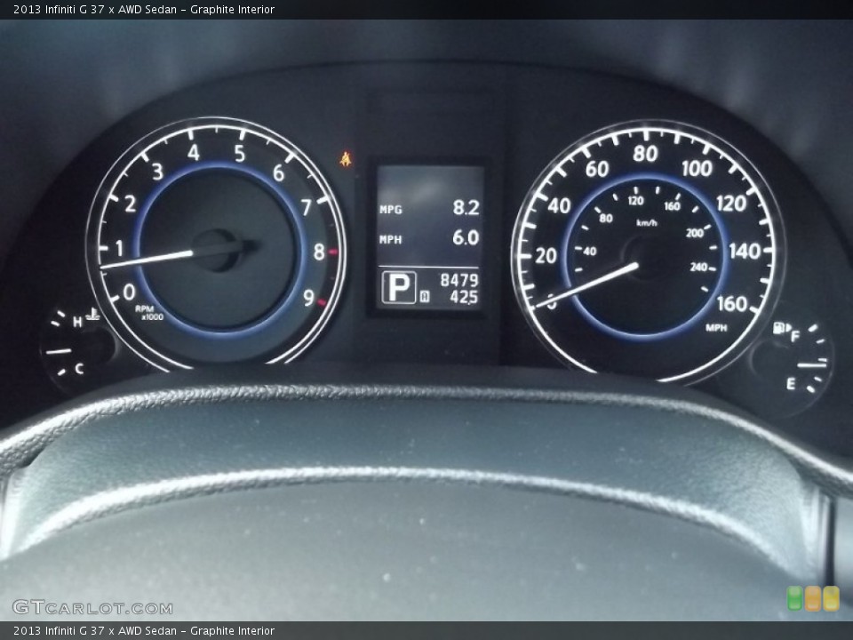 Graphite Interior Gauges for the 2013 Infiniti G 37 x AWD Sedan #82207907