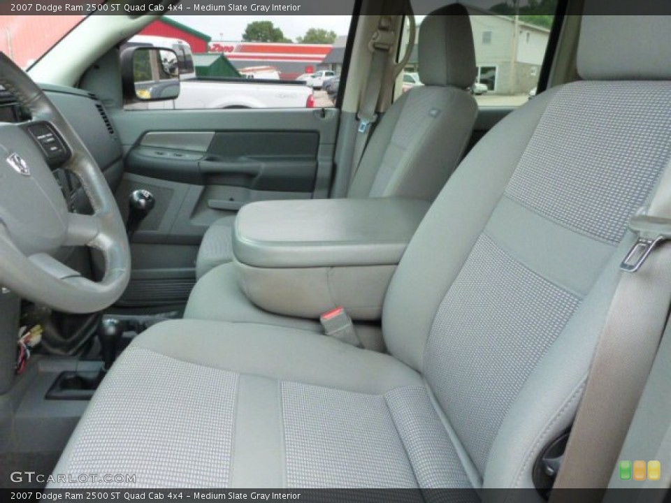 Medium Slate Gray Interior Front Seat for the 2007 Dodge Ram 2500 ST Quad Cab 4x4 #82208397