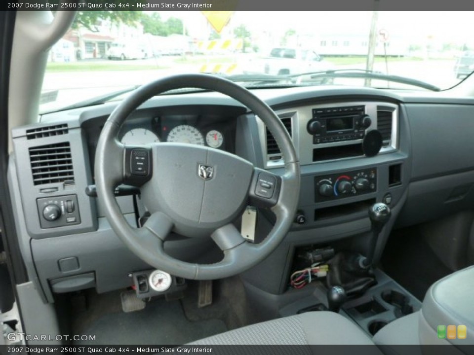 Medium Slate Gray Interior Dashboard for the 2007 Dodge Ram 2500 ST Quad Cab 4x4 #82208430