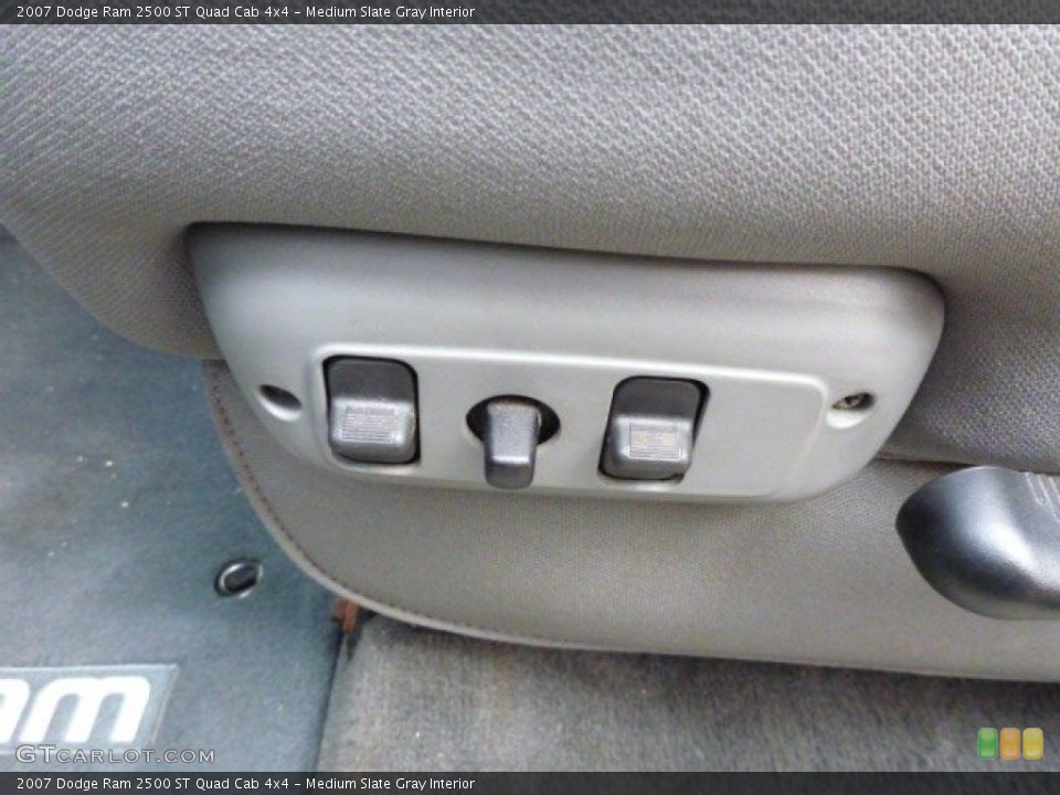 Medium Slate Gray Interior Controls for the 2007 Dodge Ram 2500 ST Quad Cab 4x4 #82208481