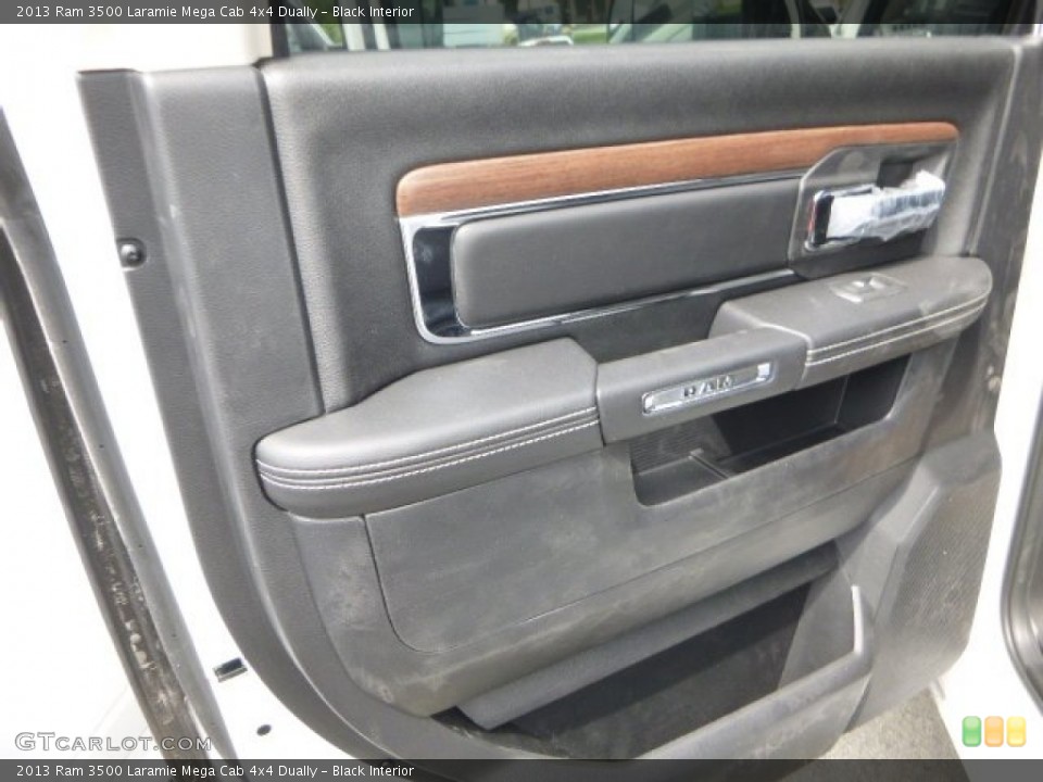 Black Interior Door Panel for the 2013 Ram 3500 Laramie Mega Cab 4x4 Dually #82210889