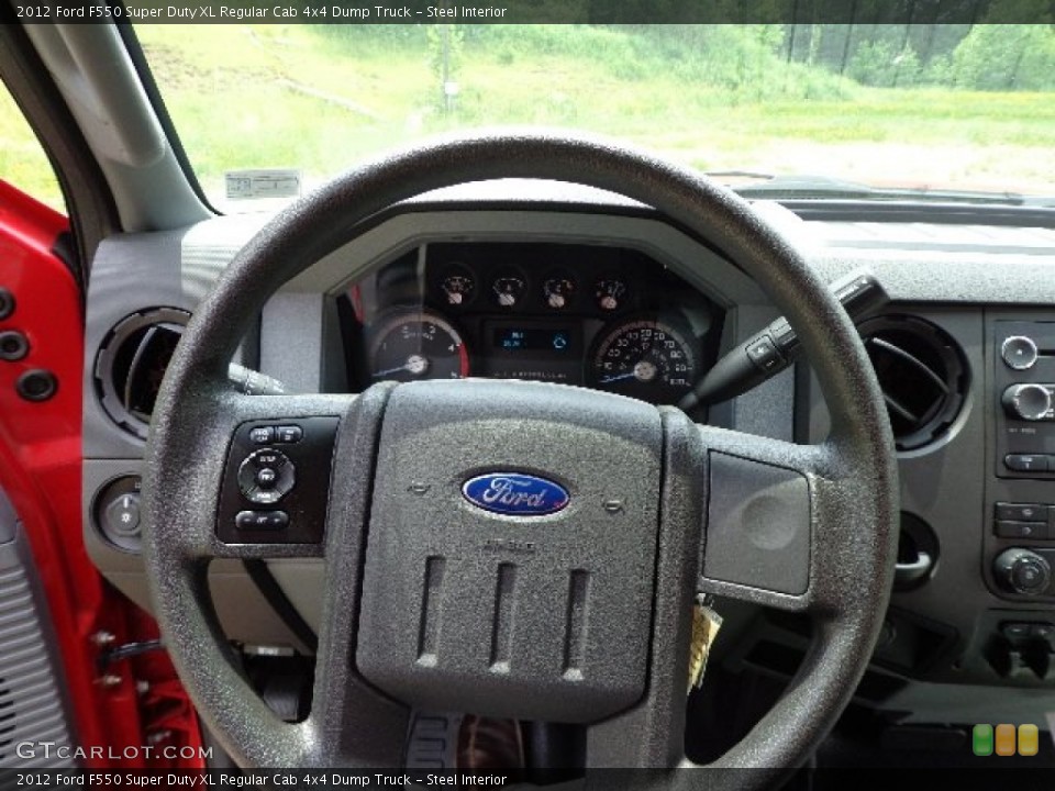 Steel Interior Steering Wheel for the 2012 Ford F550 Super Duty XL Regular Cab 4x4 Dump Truck #82214160