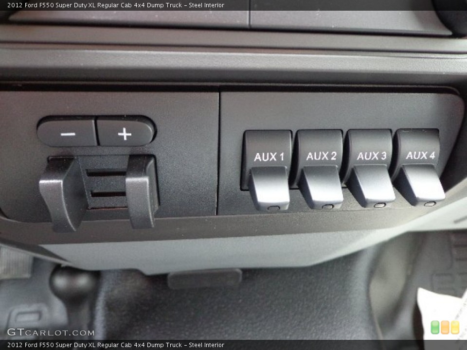 Steel Interior Controls for the 2012 Ford F550 Super Duty XL Regular Cab 4x4 Dump Truck #82214178