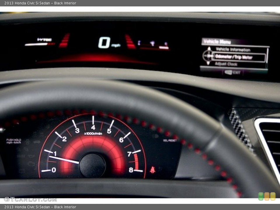 Black Interior Gauges for the 2013 Honda Civic Si Sedan #82214943