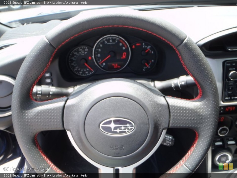 Black Leather/Alcantara Interior Steering Wheel for the 2013 Subaru BRZ Limited #82216421