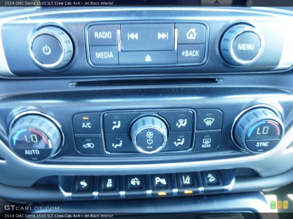 Jet Black Interior Controls for the 2014 GMC Sierra 1500 SLT Crew Cab 4x4 #82217144