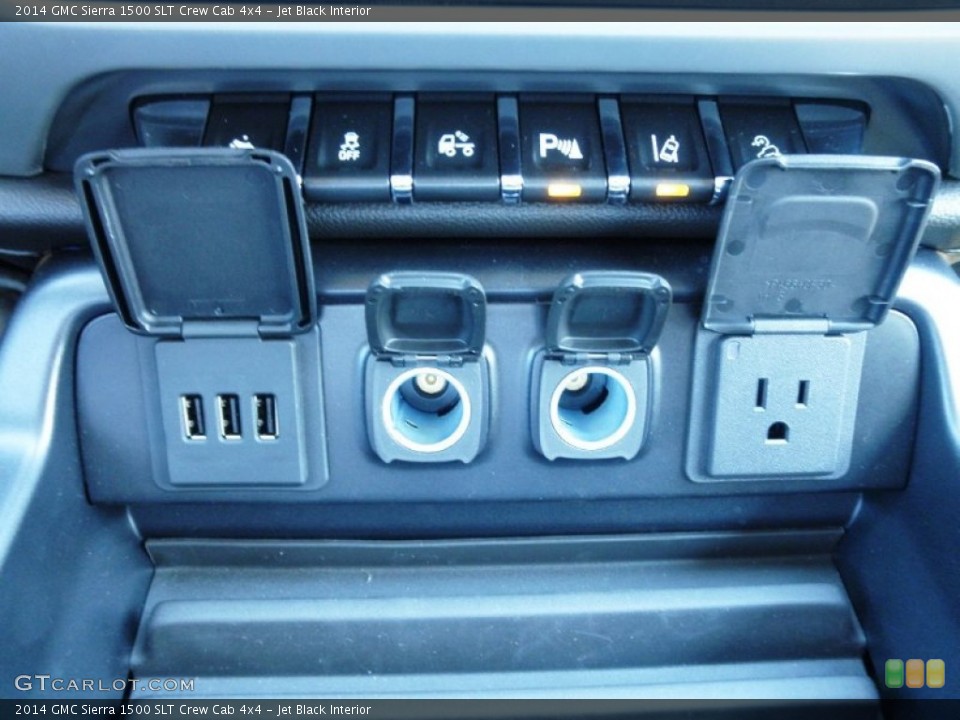 Jet Black Interior Controls for the 2014 GMC Sierra 1500 SLT Crew Cab 4x4 #82217176