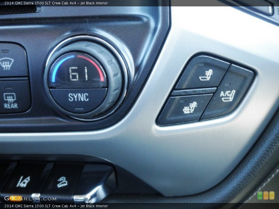 Jet Black Interior Controls for the 2014 GMC Sierra 1500 SLT Crew Cab 4x4 #82217284