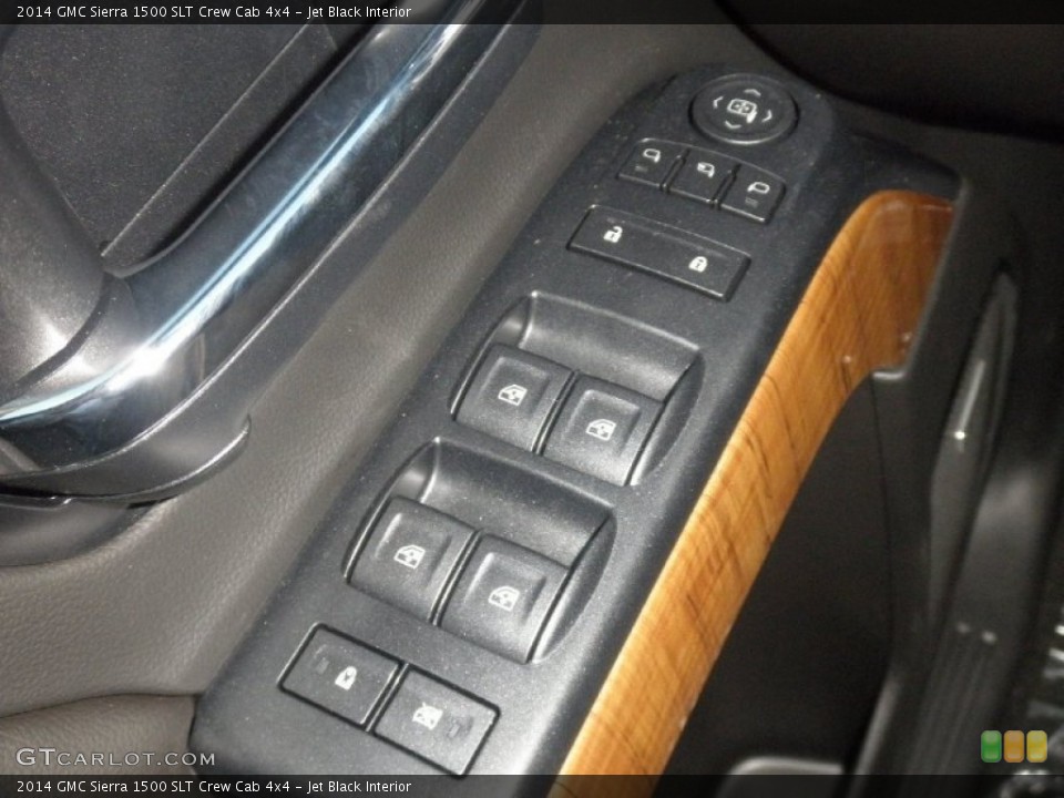 Jet Black Interior Controls for the 2014 GMC Sierra 1500 SLT Crew Cab 4x4 #82217458