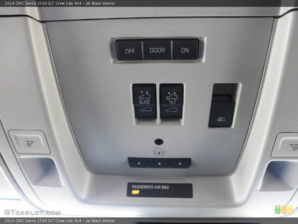 Jet Black Interior Controls for the 2014 GMC Sierra 1500 SLT Crew Cab 4x4 #82217527