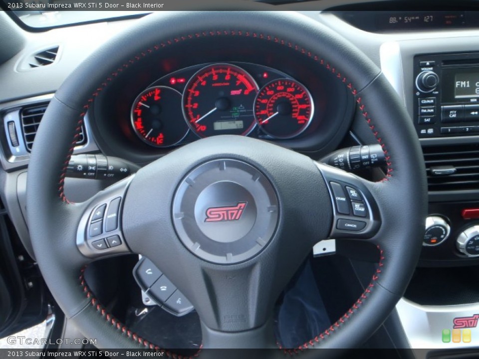Black Interior Steering Wheel for the 2013 Subaru Impreza WRX STi 5 Door #82218130