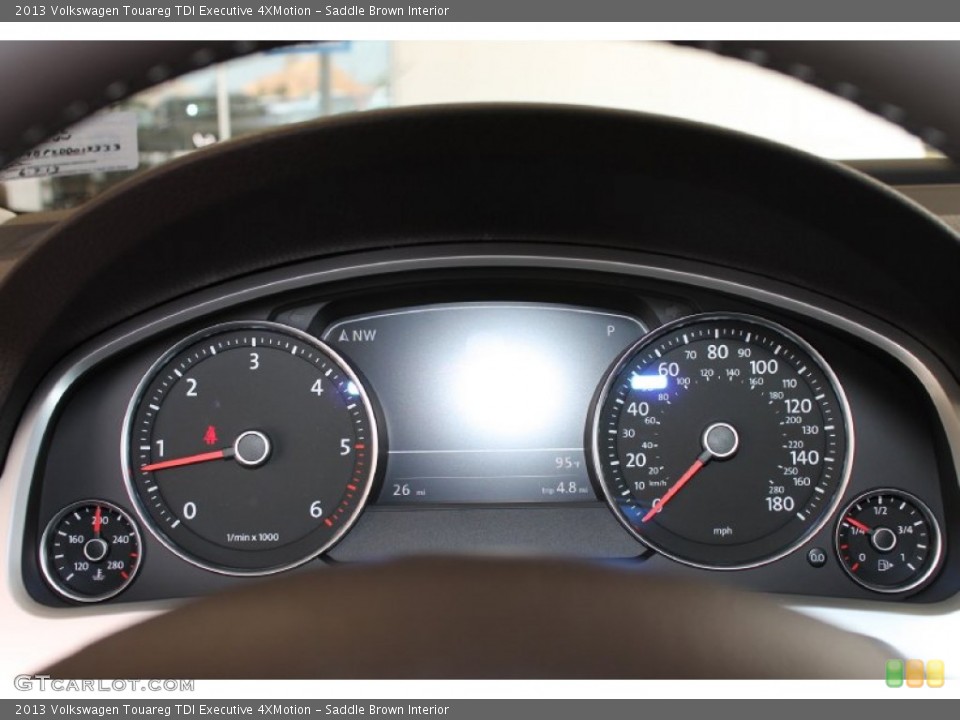 Saddle Brown Interior Gauges for the 2013 Volkswagen Touareg TDI Executive 4XMotion #82219749