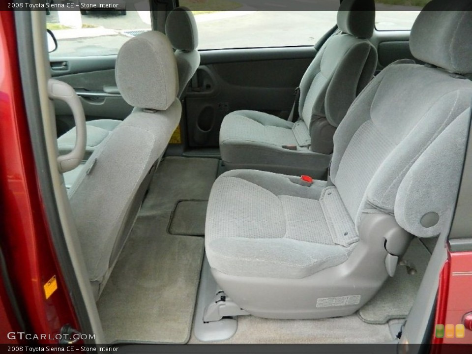 Stone Interior Rear Seat for the 2008 Toyota Sienna CE #82219808