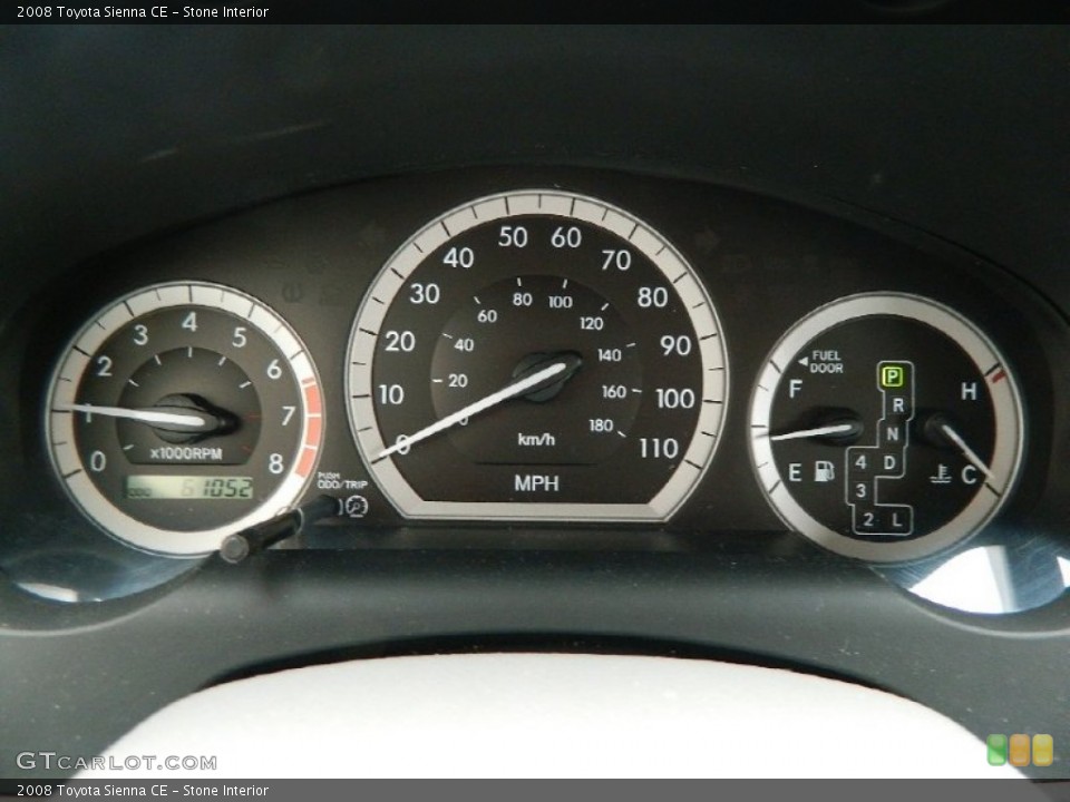 Stone Interior Gauges for the 2008 Toyota Sienna CE #82220056
