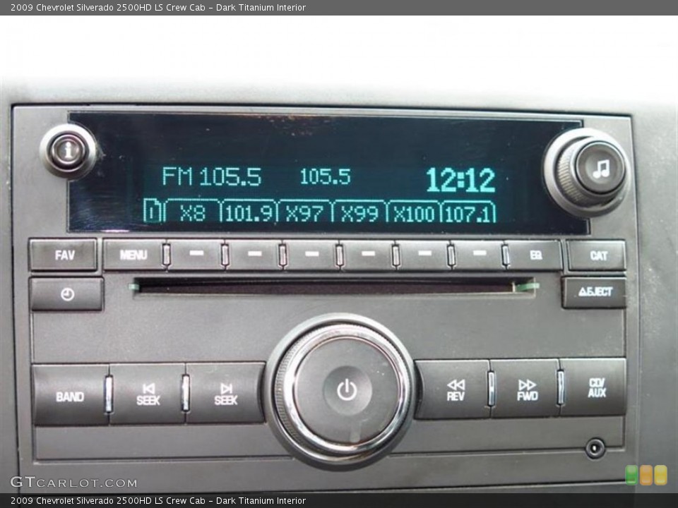 Dark Titanium Interior Audio System for the 2009 Chevrolet Silverado 2500HD LS Crew Cab #82220555