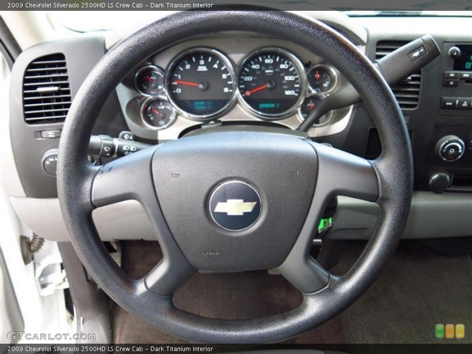 Dark Titanium Interior Steering Wheel for the 2009 Chevrolet Silverado 2500HD LS Crew Cab #82220693