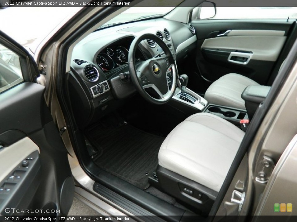 Black/Light Titanium Interior Prime Interior for the 2012 Chevrolet Captiva Sport LTZ AWD #82221657