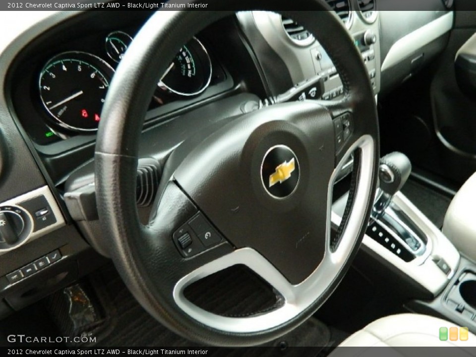 Black/Light Titanium Interior Steering Wheel for the 2012 Chevrolet Captiva Sport LTZ AWD #82221773