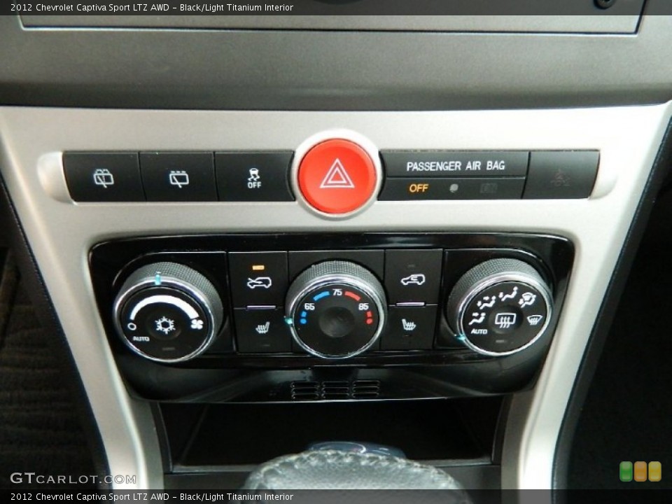 Black/Light Titanium Interior Controls for the 2012 Chevrolet Captiva Sport LTZ AWD #82221812