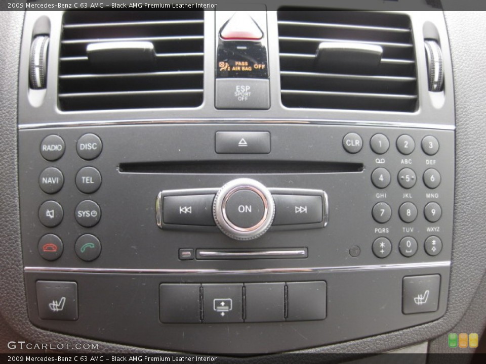 Black AMG Premium Leather Interior Controls for the 2009 Mercedes-Benz C 63 AMG #82221858
