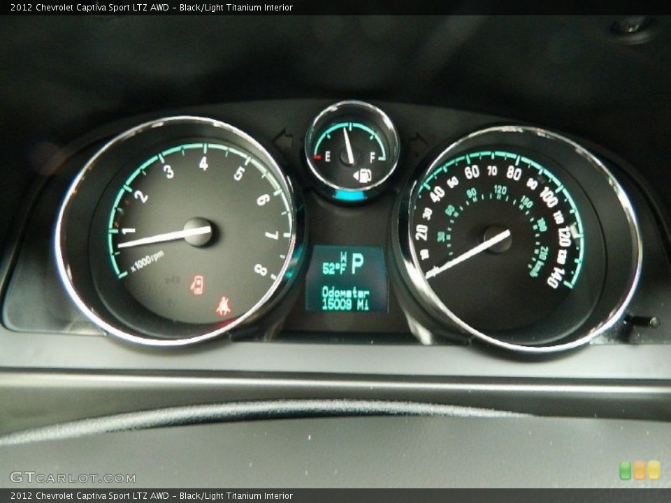 Black/Light Titanium Interior Gauges for the 2012 Chevrolet Captiva Sport LTZ AWD #82221869