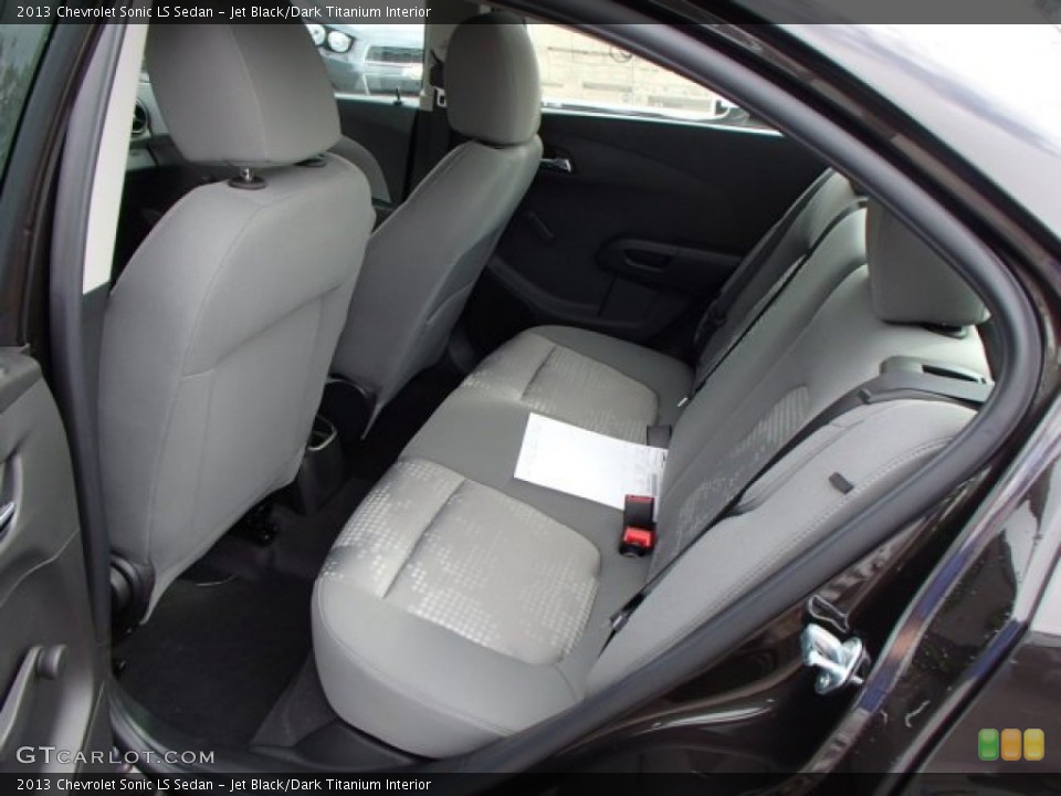Jet Black/Dark Titanium Interior Rear Seat for the 2013 Chevrolet Sonic LS Sedan #82223085