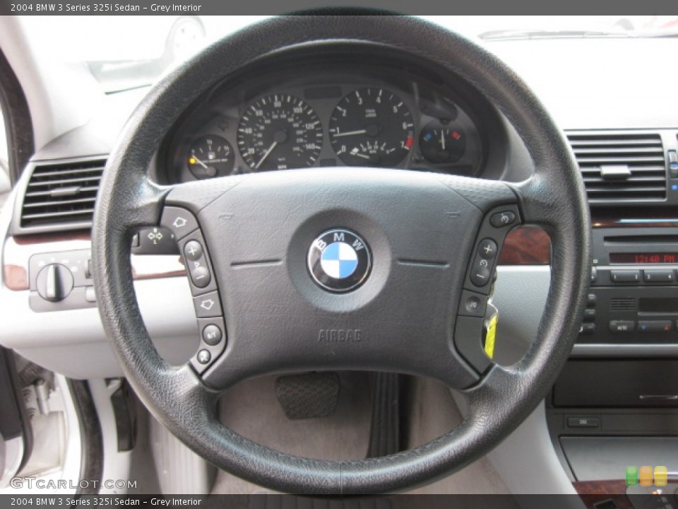Grey Interior Steering Wheel for the 2004 BMW 3 Series 325i Sedan #82223739