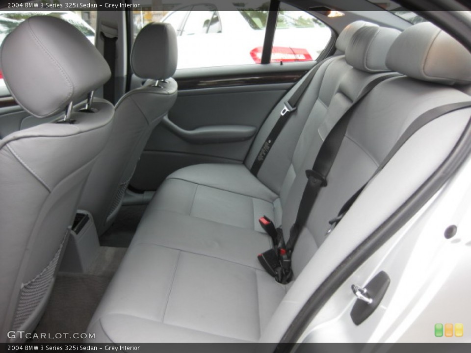 Grey Interior Rear Seat for the 2004 BMW 3 Series 325i Sedan #82223856