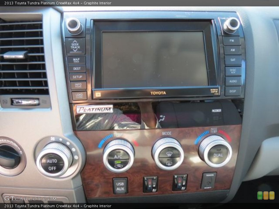 Graphite Interior Controls for the 2013 Toyota Tundra Platinum CrewMax 4x4 #82224123