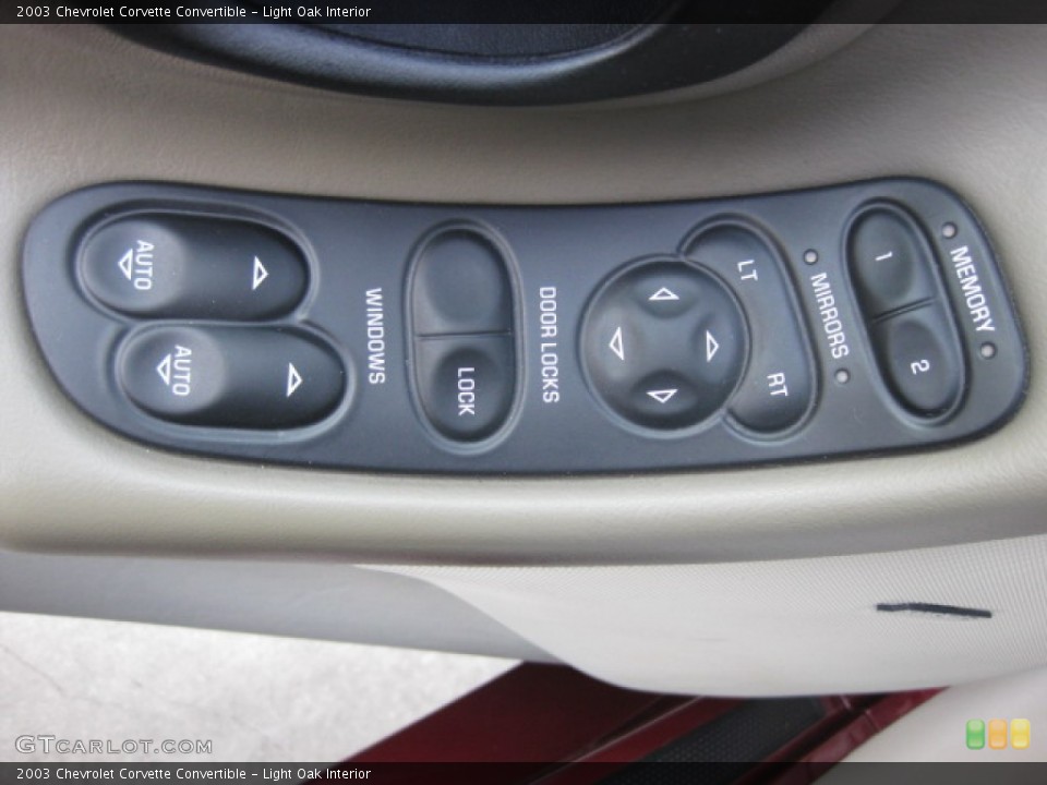 Light Oak Interior Controls for the 2003 Chevrolet Corvette Convertible #82224951